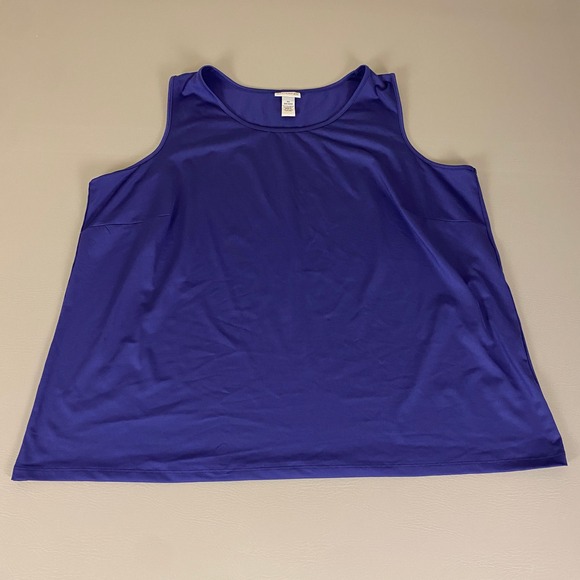 Catherines Tank Top Plus Size 3X 26/28W Purple Sleeveless Casual Lightweight‎ - Picture 1 of 10